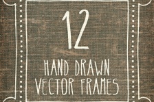 Hand Drawn Vector Frames Pack 1