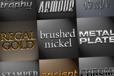 Photoshop Styles Metal Pack 1
