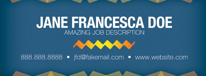 Create a Simple Patterned Business Card Template in Photoshop