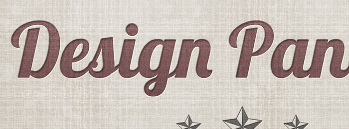 Retro Linen Textured Letterpress Graphic