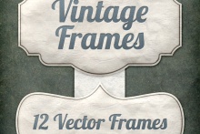 Vintage Frames Vector Pack 1
